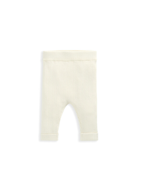 طقم كارديغان ولغينغز منسوج - بيج طقم كارديغان ولغينغز منسوج - بيج image number 3