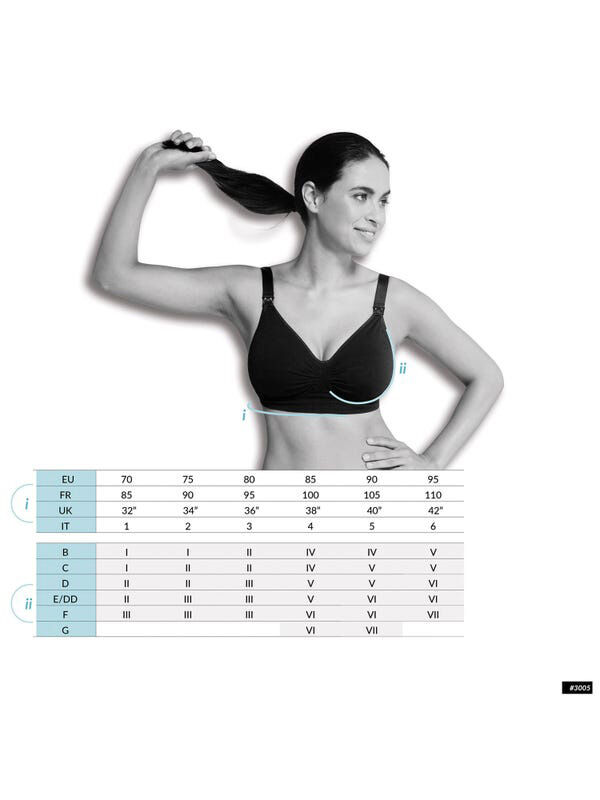 حمالة صدر للحمل والرضاعة بتصميم دانتيل مقاس V من كاريويل - أسود image number 4