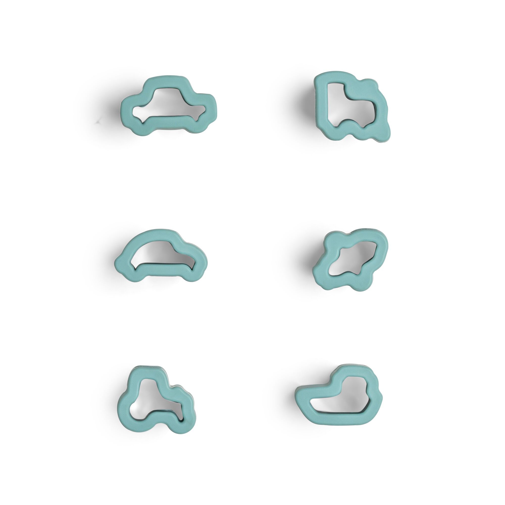 مجموعة قاطعات فاكهة بتصميم مركبات - 6 قطع