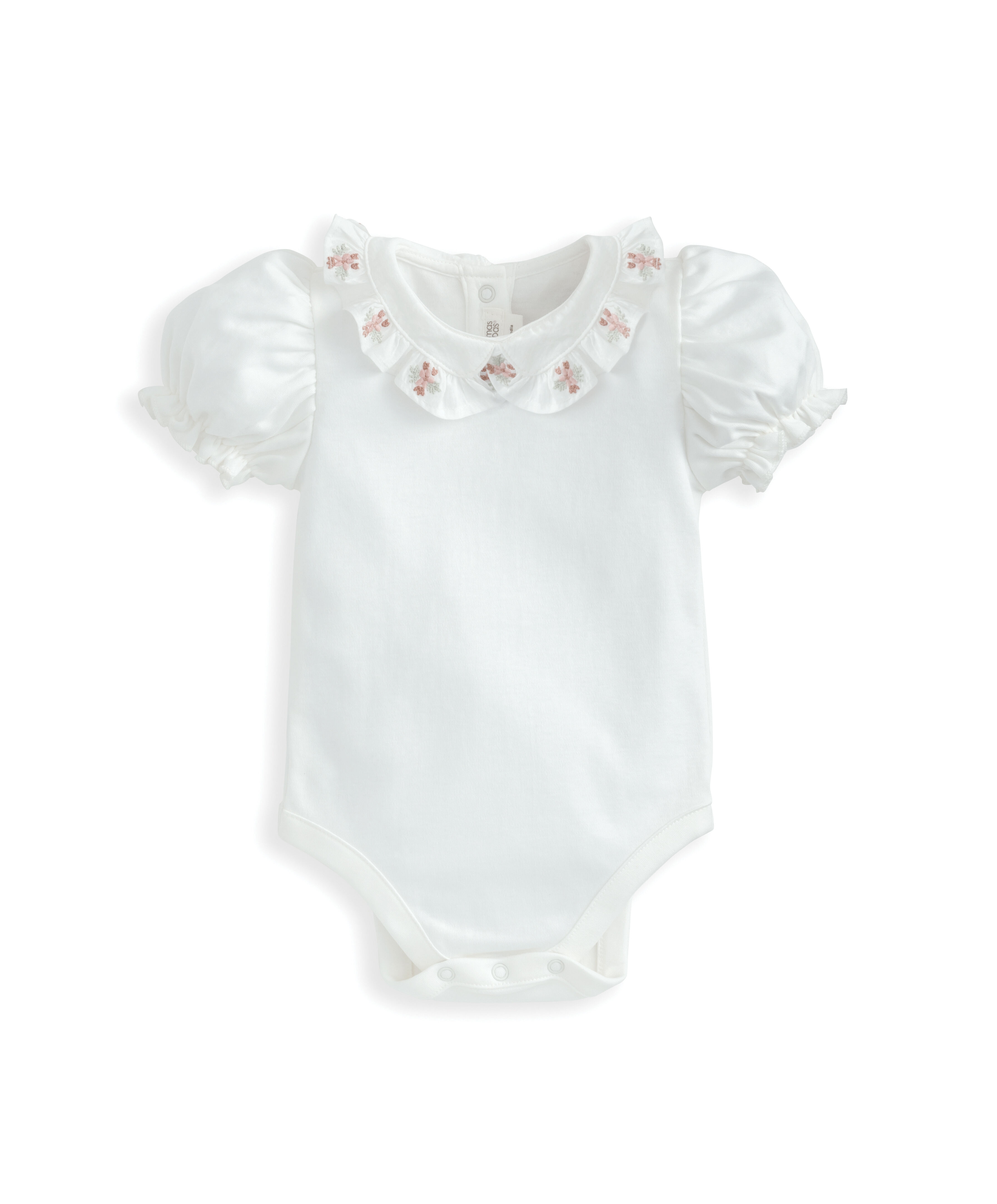 لباس قطعة واحدة بياقة مطرزة image number 2