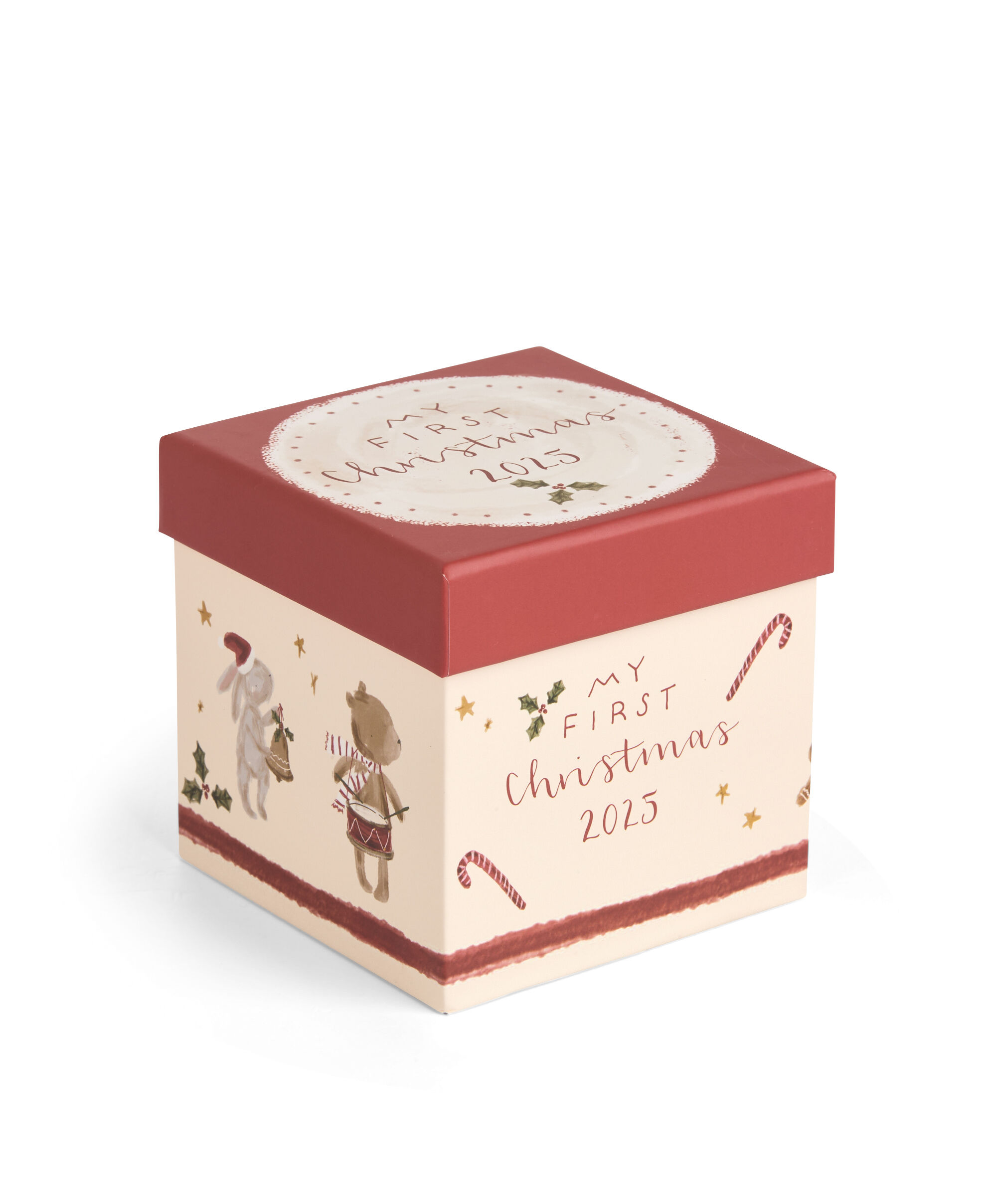 كرة تزيين زجاجية حمراء لكريسماس 2025 image number 5