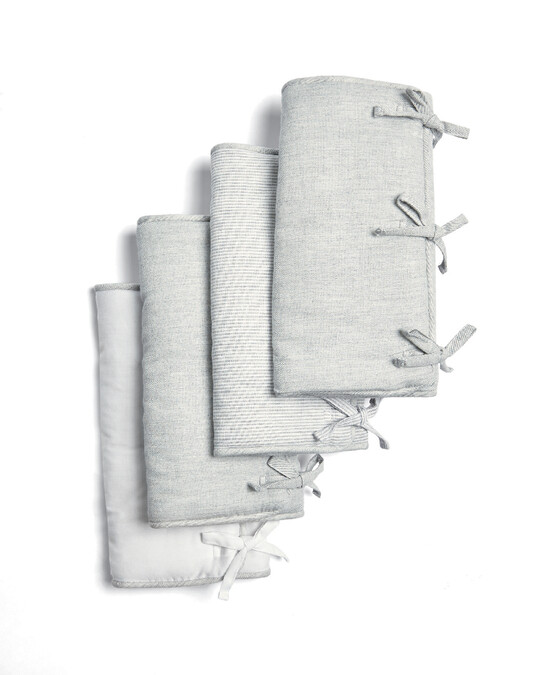 طقم أغطية لقضبان المهد ويلكم تو ذا وورلد بنقشة فيل، 4 قطع طقم أغطية لقضبان المهد ويلكم تو ذا وورلد بنقشة فيل، 4 قطع image number 1