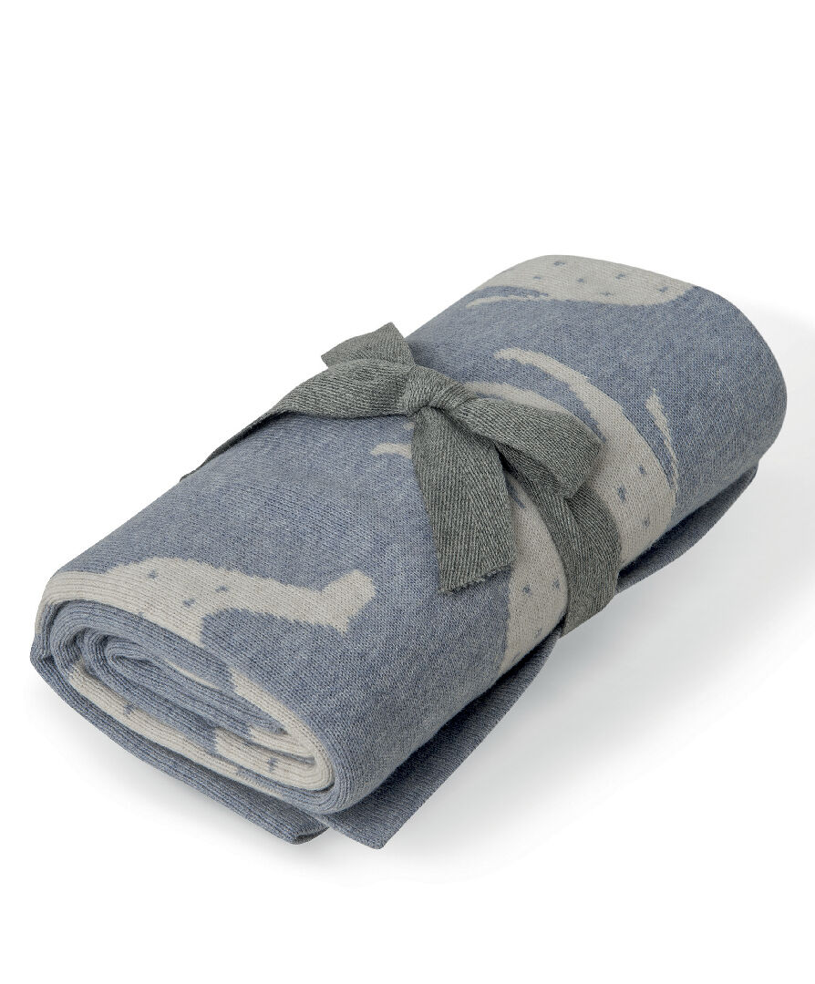 بطانية بنقشة جمل - أزرق image number 3