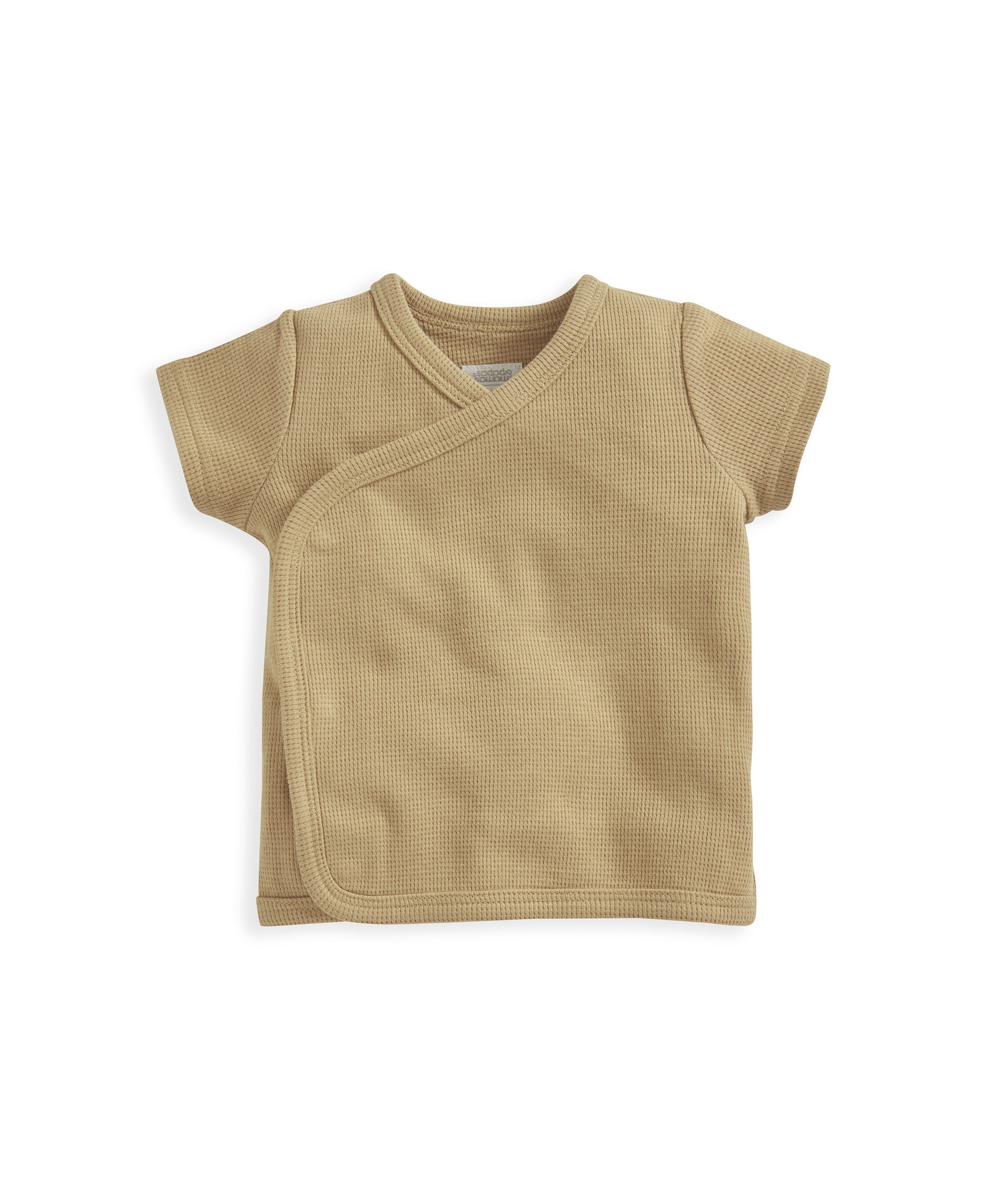 طقم من نسيج متشابك بارز الملمس بلون بيج - قطعتان image number 4