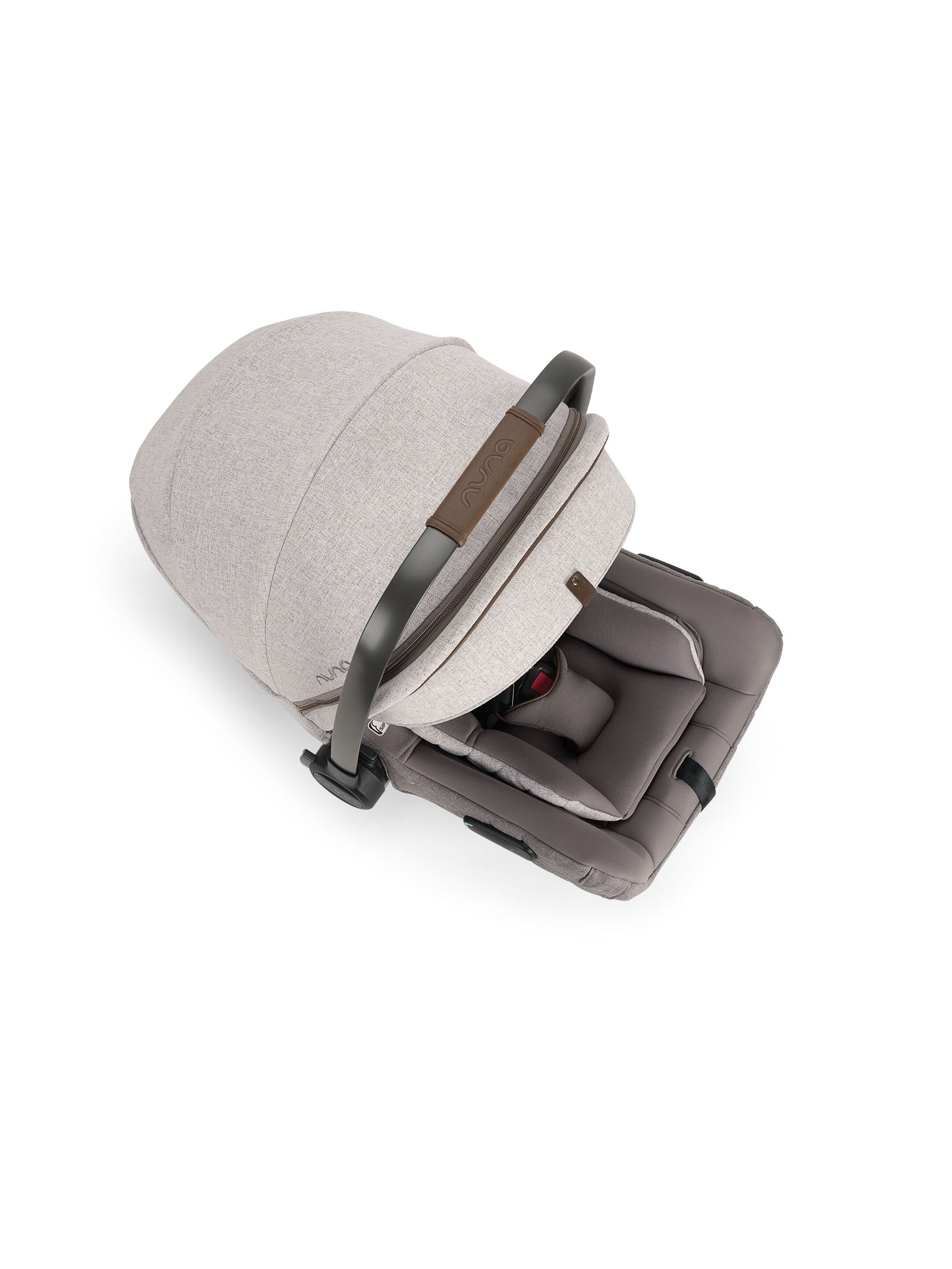 مقعد سيارة نونا بيبا لايت آر إكس للأطفال حديثي الولادة مع قاعدة بيبا ريليكس - رمادي (من الولادة حتى 18 شهرًا) image number 3