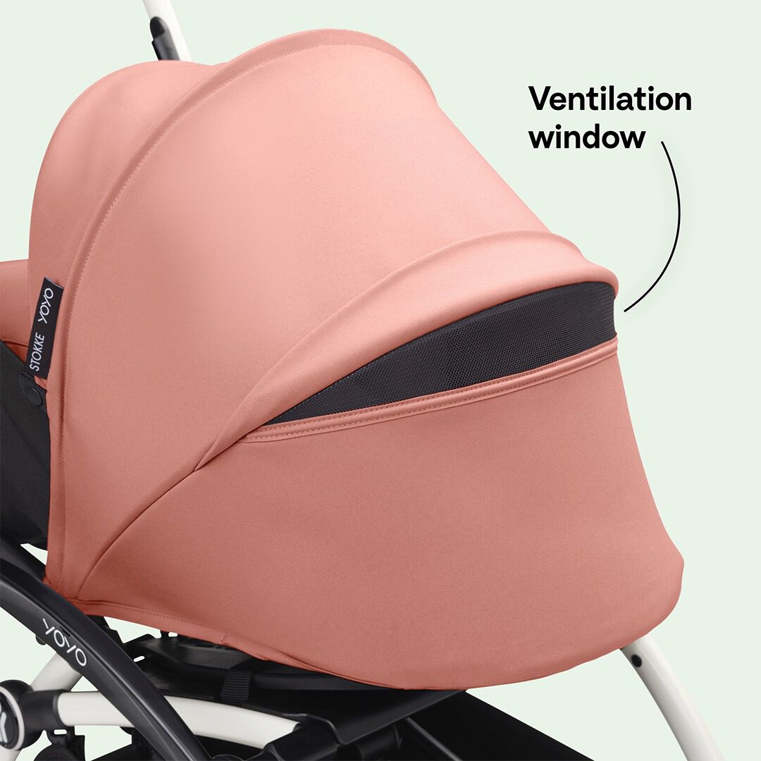 مجموعة مقعد عربة أطفال يويو لحديثي الولادة من ستوك - وردي image number 2