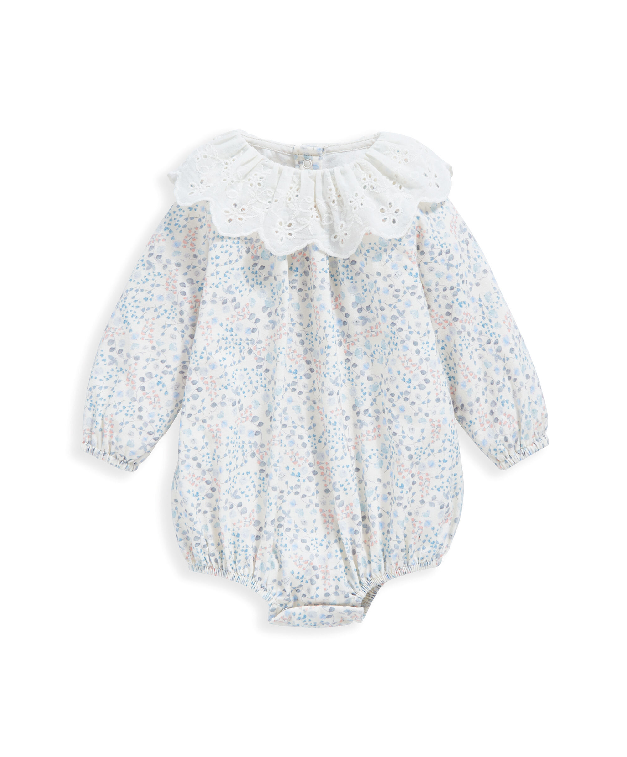 رومبر بياقة ونقشة زهور image number 2