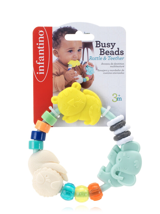 Busy Beads Rattle & Teether _ 0M+ - CN image number 3