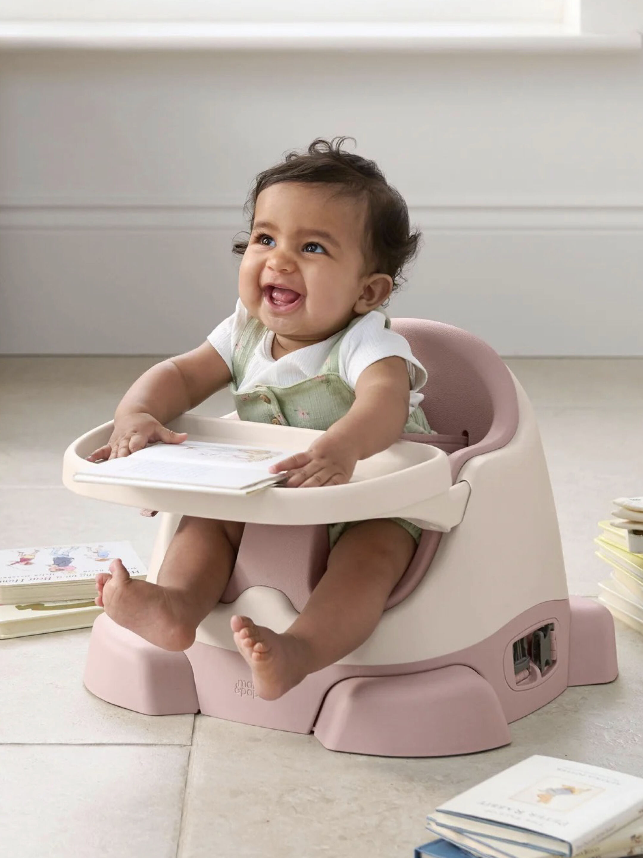 مقعد باغ داعم وأرضي 3 في 1 بصينية ألعاب - بلوسوم image number 3