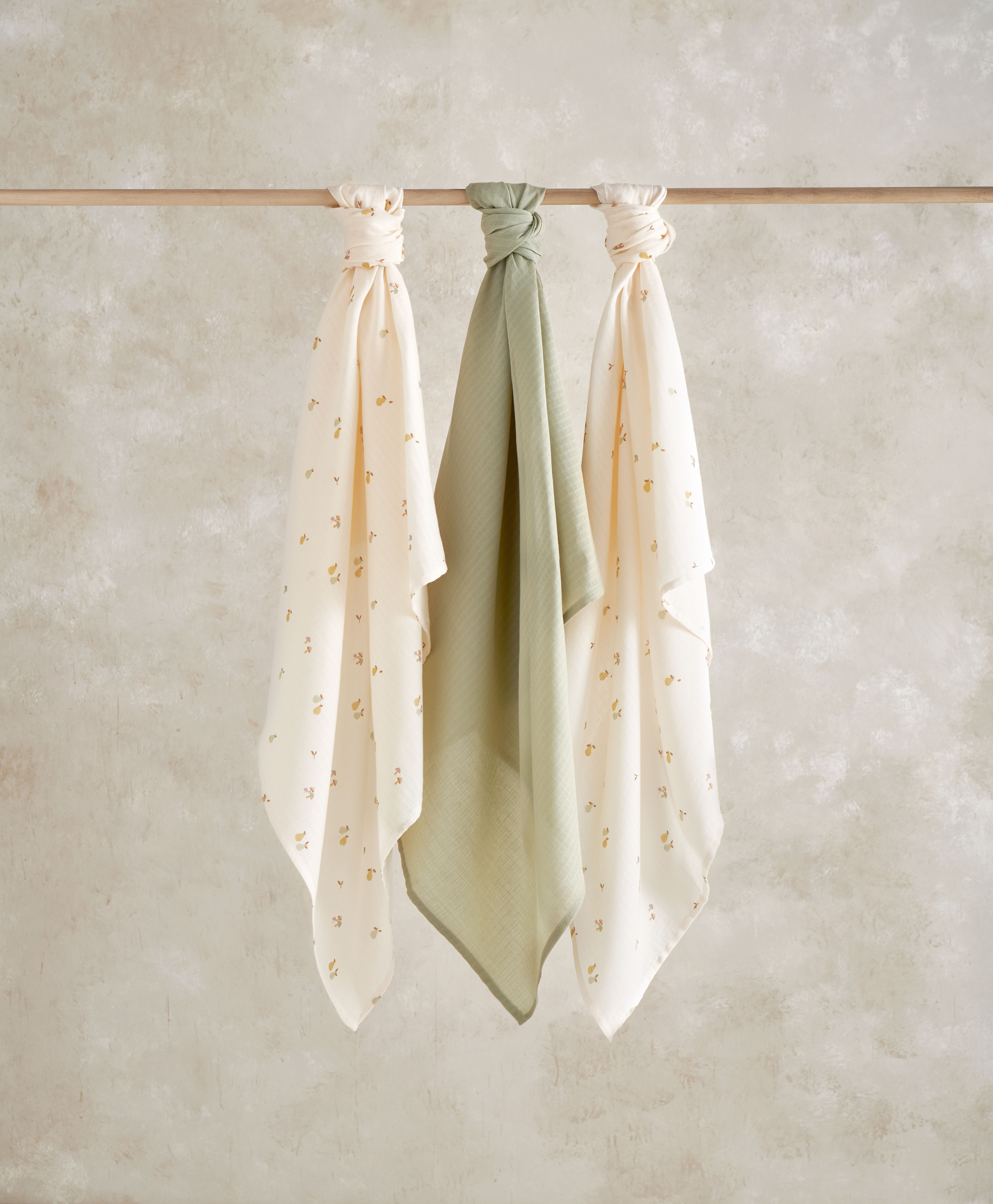 طقم مربعات موسلين كبيرة أورشارد، 3 قطع image number 1