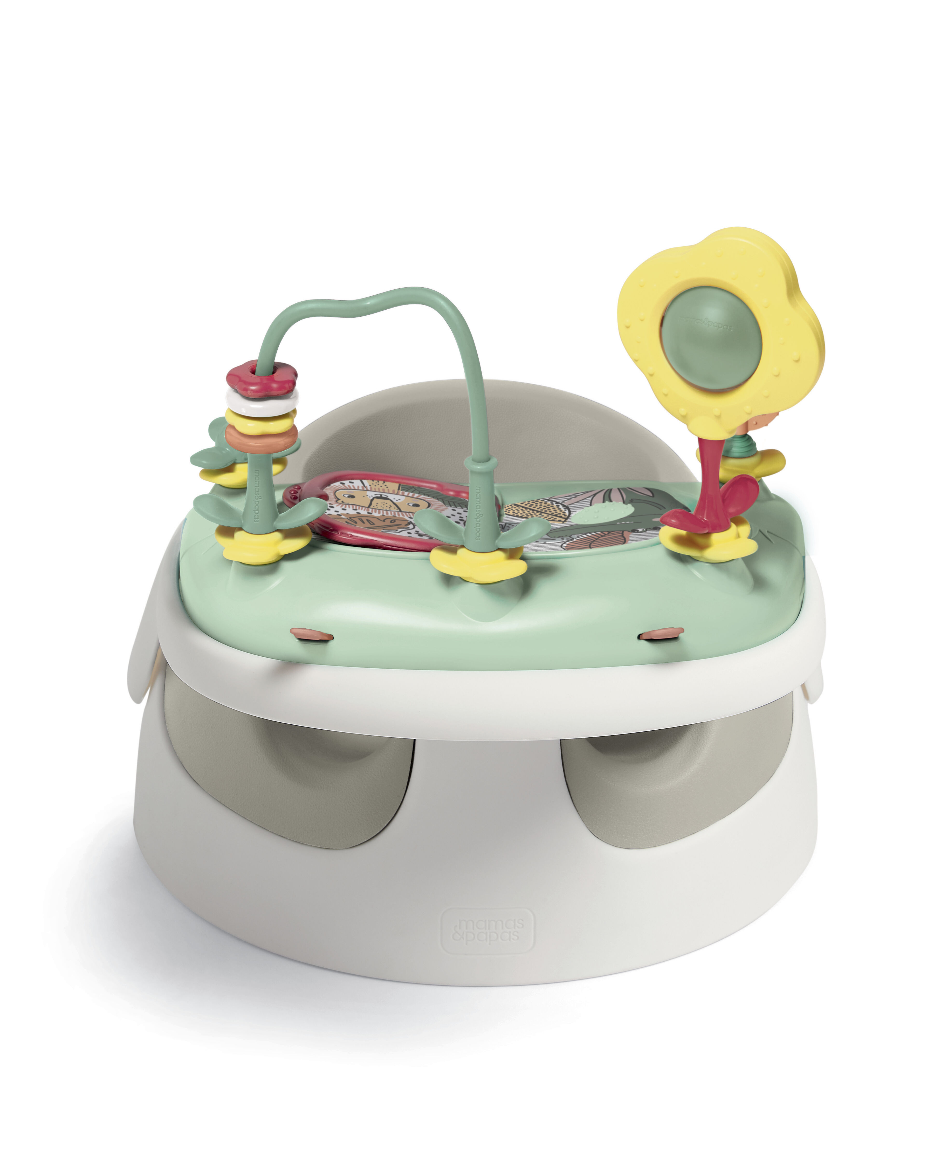 كرسي أطفال سناغ أرضي بصينية ألعاب - بيج image number 7