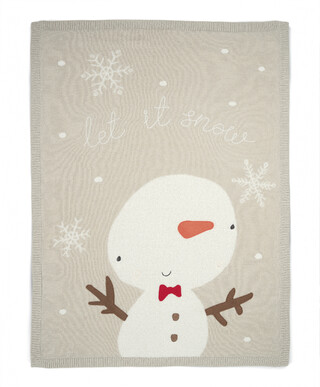 بطانية كريسماس بتصميم رجل الثلج