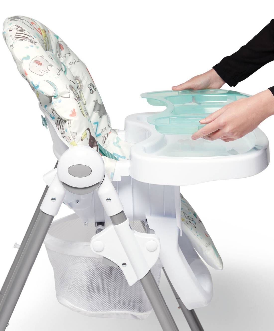 كرسي مرتفع سناكس قابل للتعديل بصينية إضافية قابلة للإزالة - سفاري image number 3