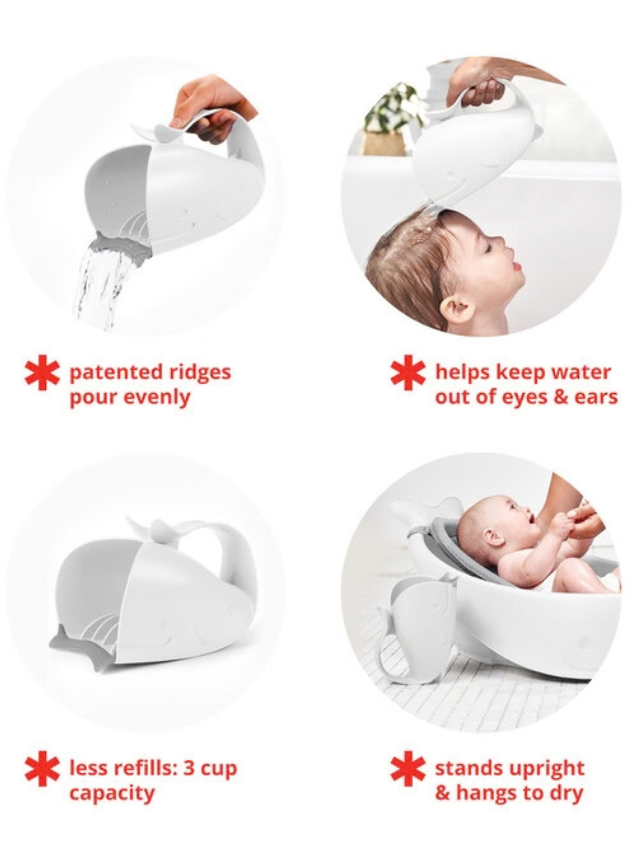 Bath Set - 2-Stage Bath with Wildflower Hooded Towel, Rinser & Fine Silk image number 5