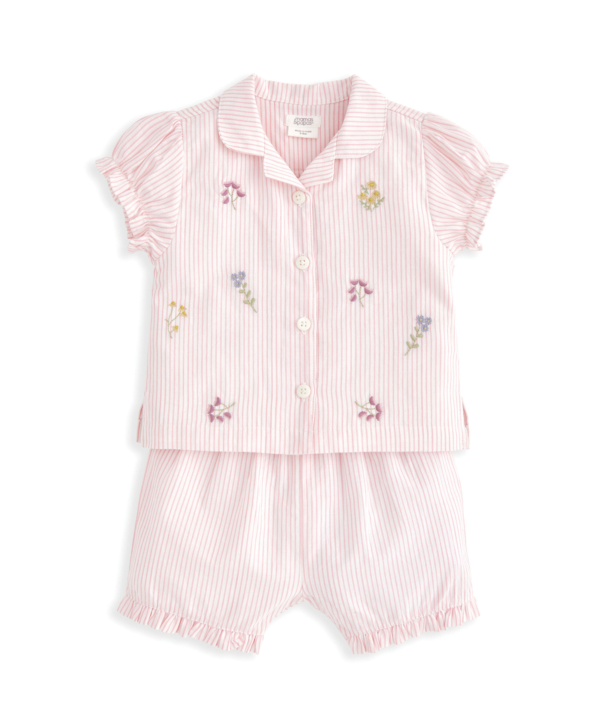 بيجاما منسوجة مطرزة image number 2