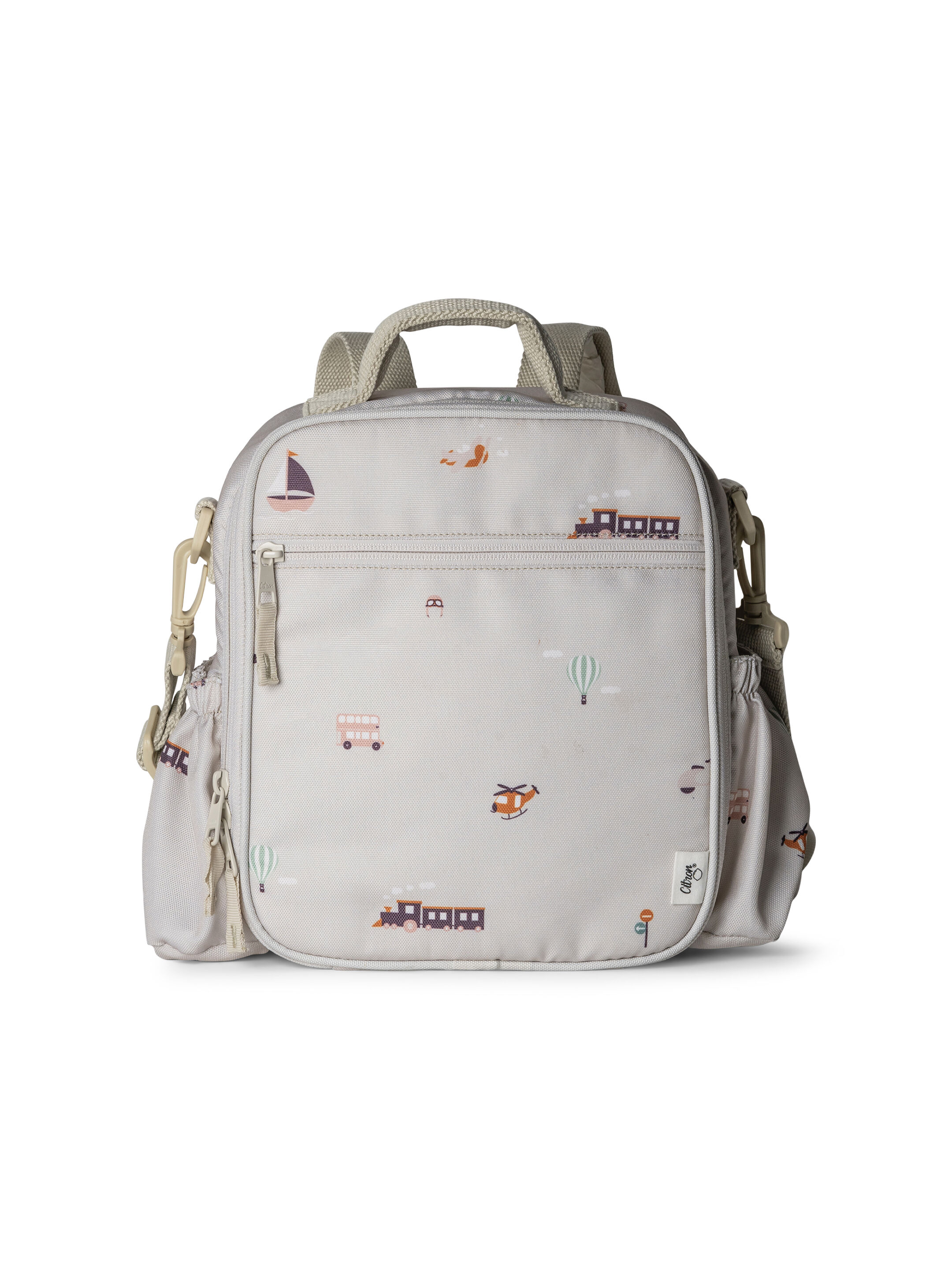 حقيبة غداء كلاسيكية بنقشة مركبات من سيترون image number 1