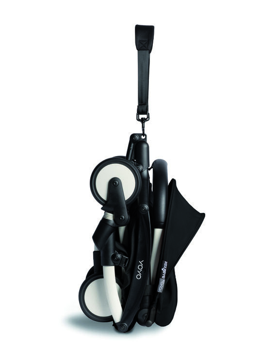 عربة أطفال بيبي زن يويو2 بهيكل أبيض ومجموعة مقعد عربة لعمر 6 شهور فأكثر أسود image number 4