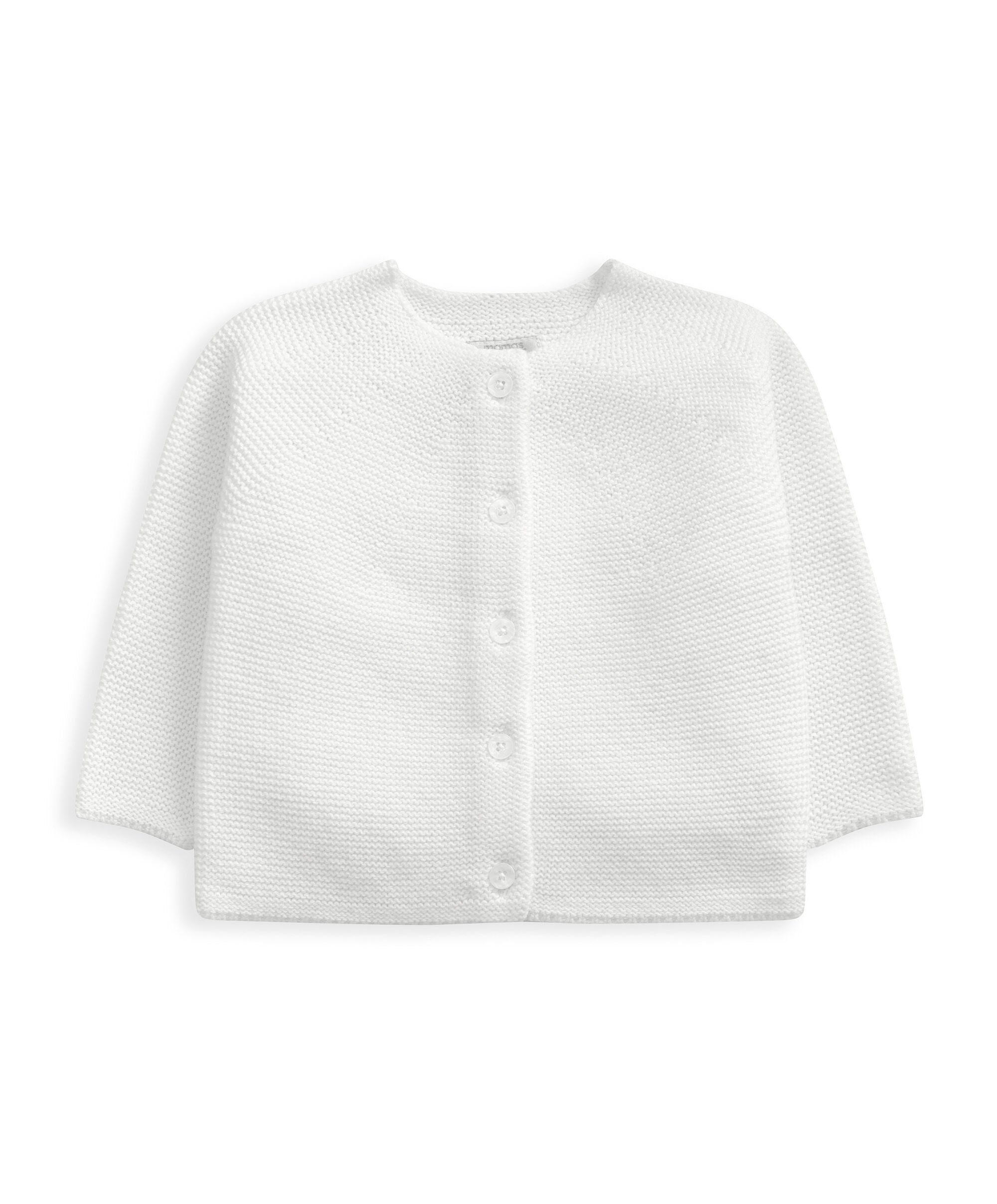 كارديغان بنسيج دقيق - أبيض كريمي image number 2