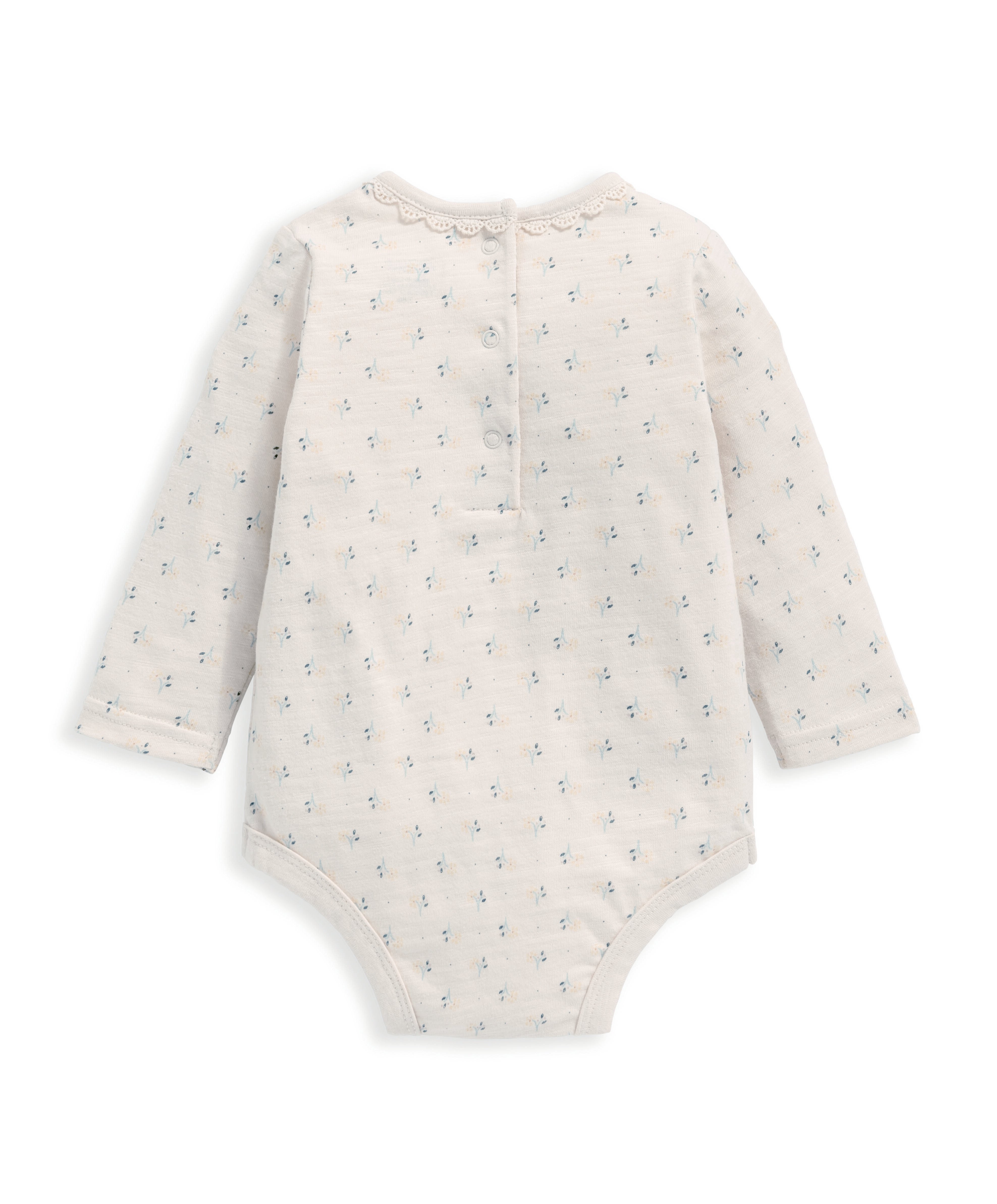 لباس قطعة واحدة جيرسيه ناعم بنقشة بالكامل image number 3