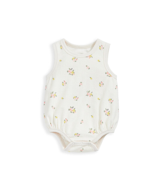 لباس قطعة واحدة من قماش مناشف بنقشة زهور لباس قطعة واحدة من قماش مناشف بنقشة زهور image number 2