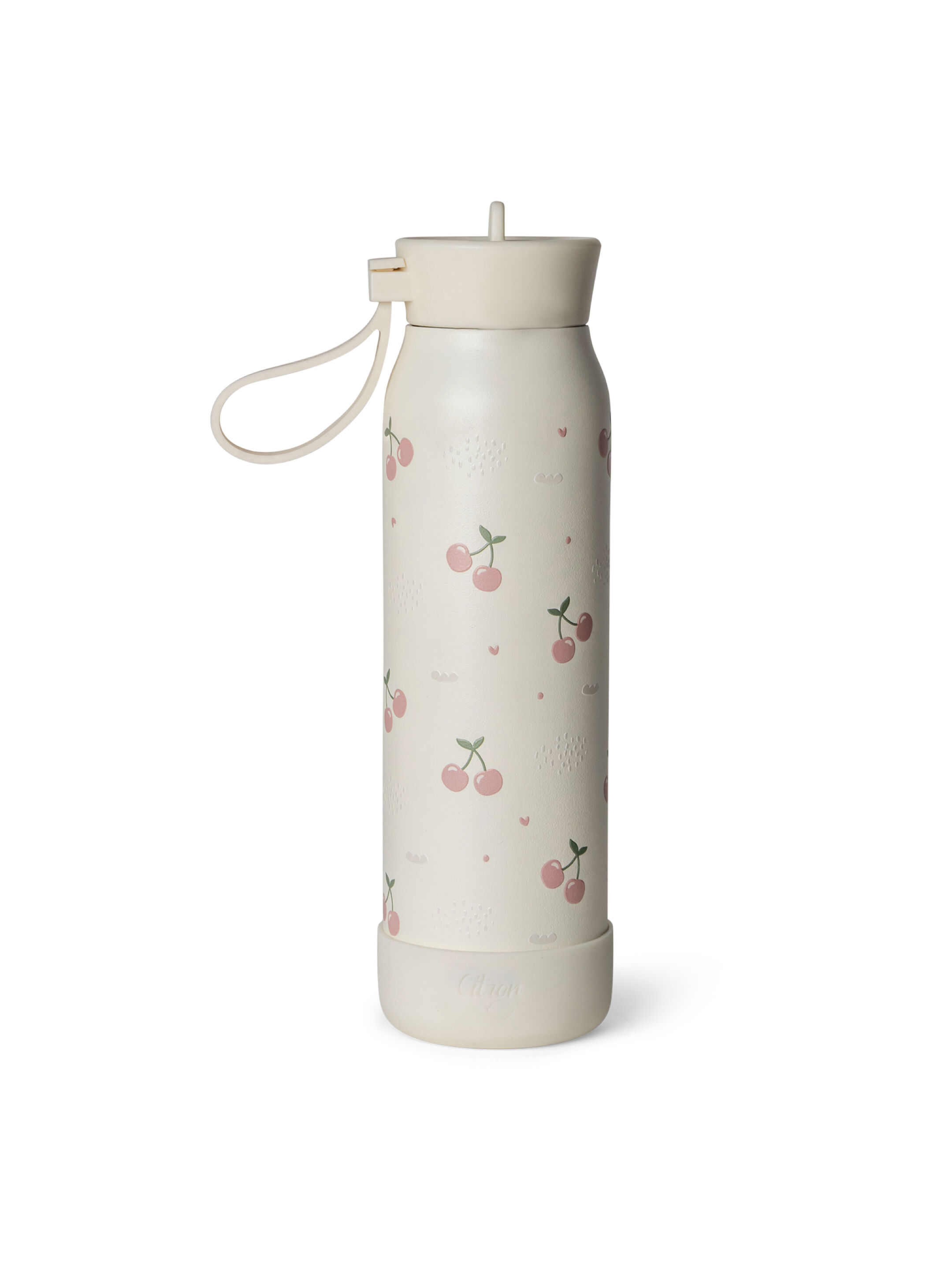 زجاجة مياه ستانلس ستيل بسعة 350 ملل - نقشة كرز image number 1