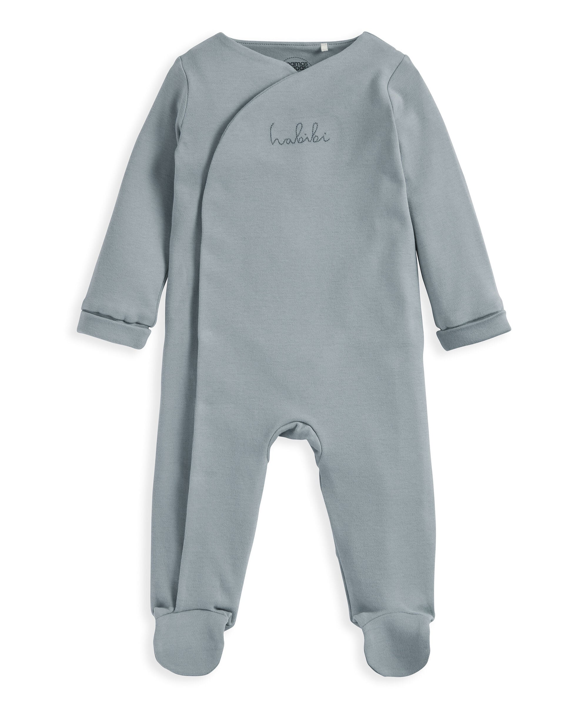 لباس بتصميم قطعة واحدة بنقشة حبيبي باللون الأزرق image number 2