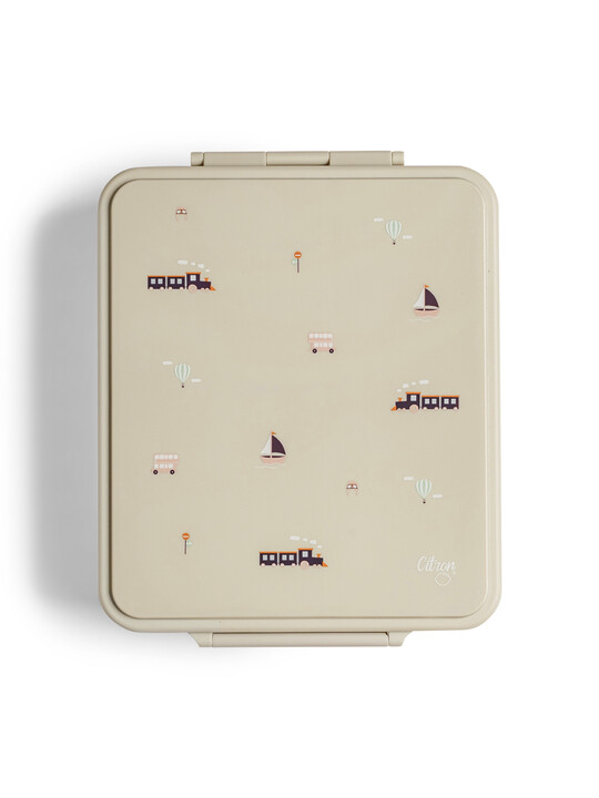 صندوق غداء كبير بنقشة مركبات من سيترون صندوق غداء كبير بنقشة مركبات من سيترون image number 1