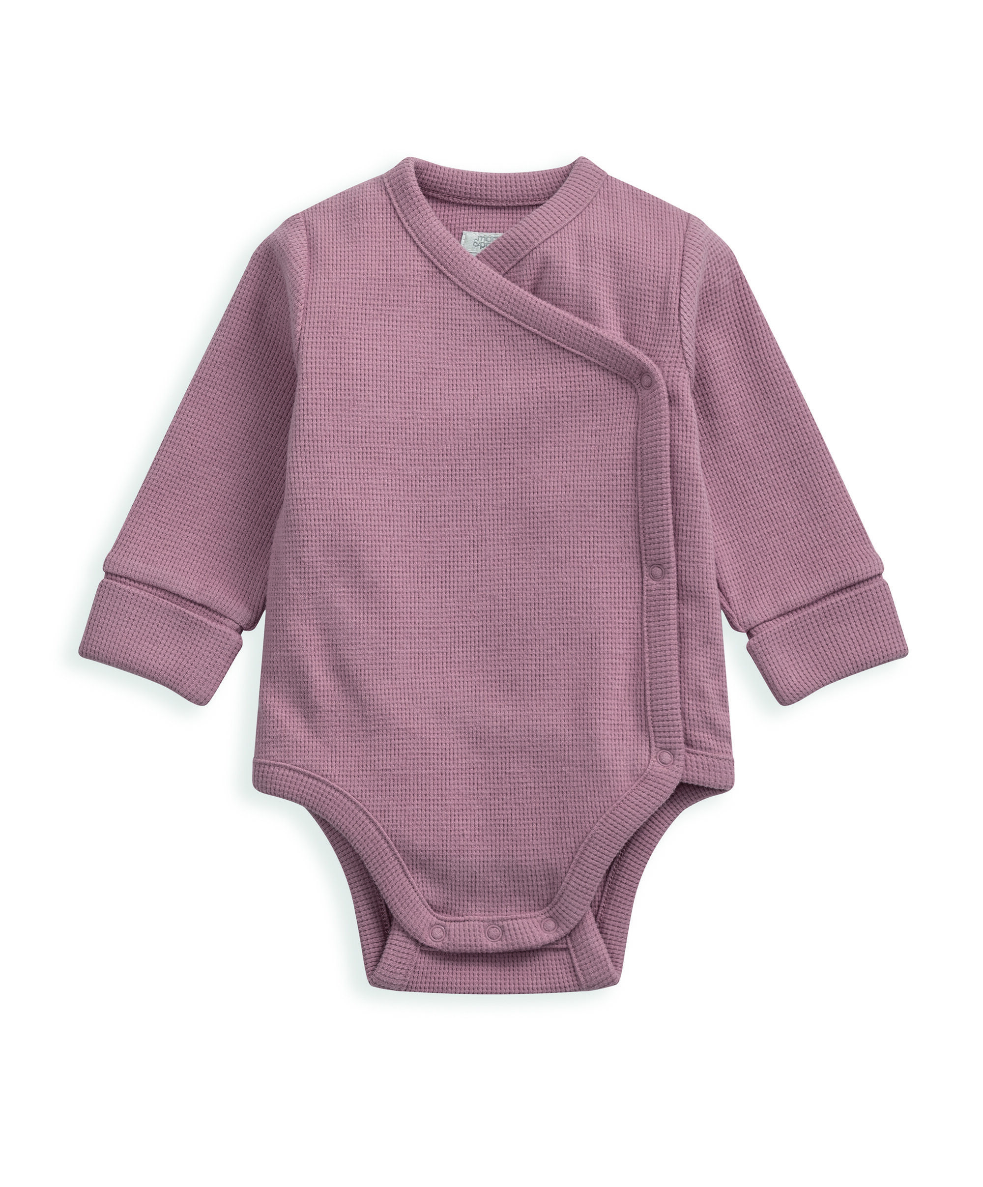 طقم بنسيج متشابك بلون وردي داكن - قطعتان image number 3