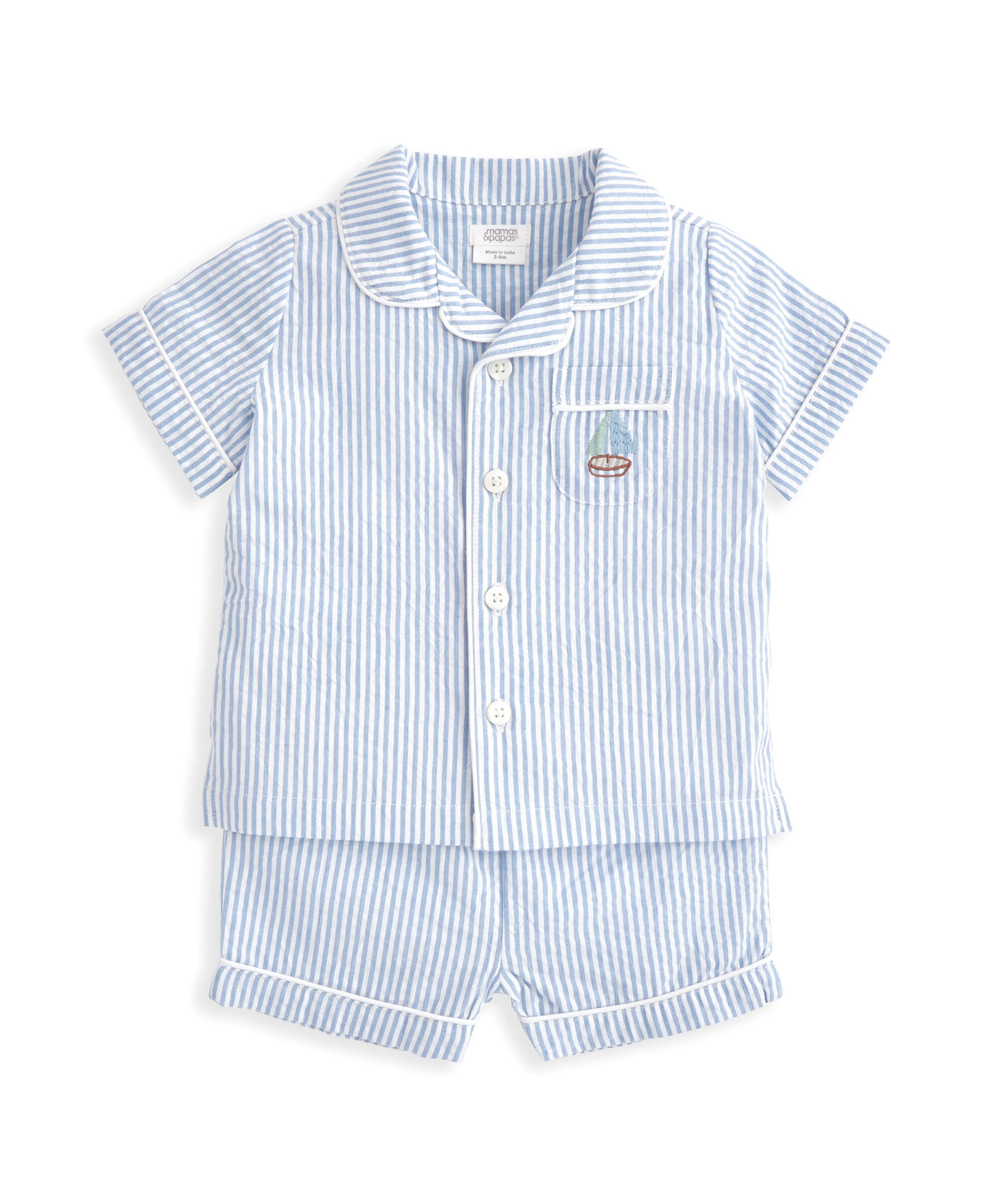 بيجاما شورت مخططة