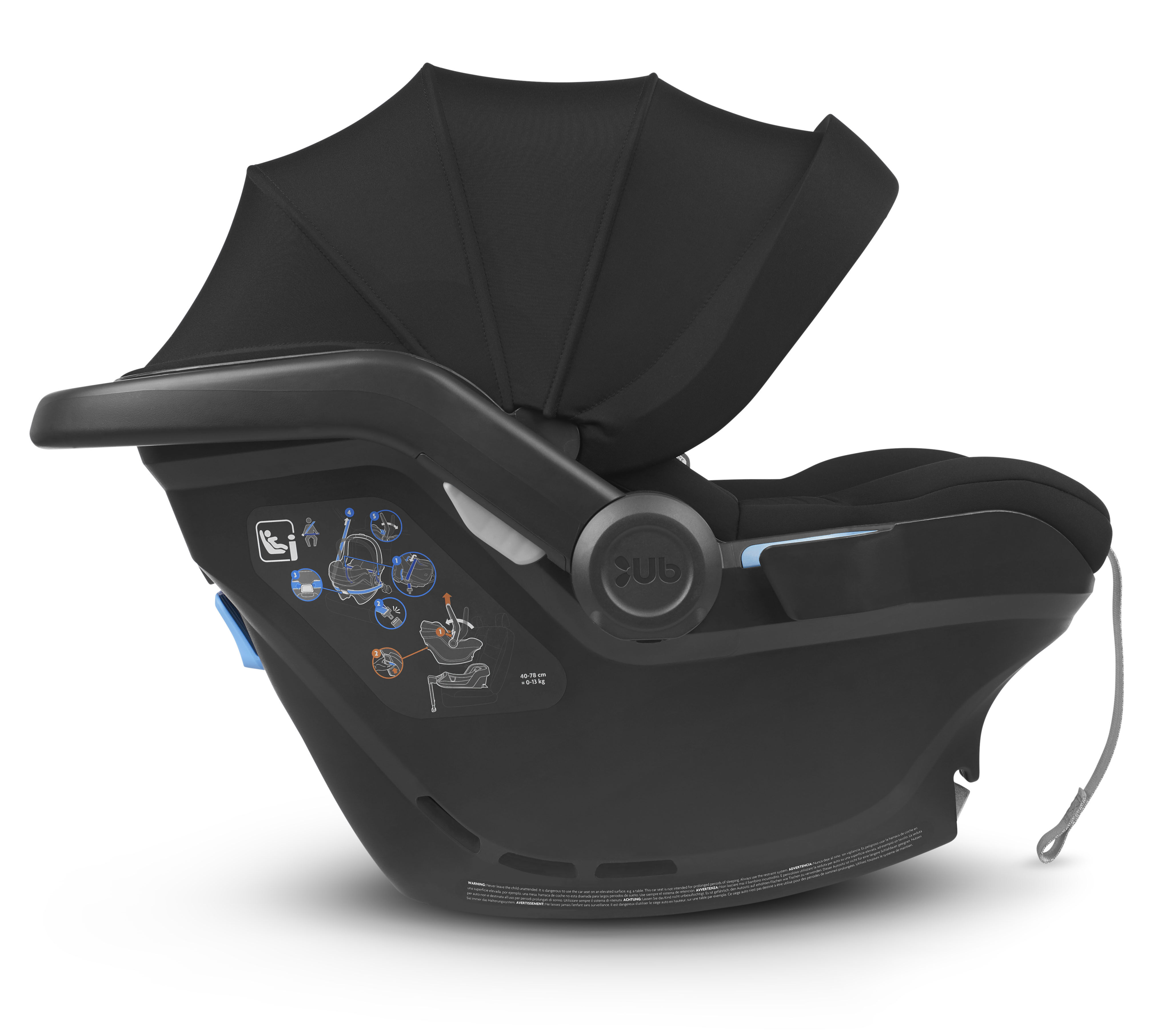 مقعد سيارة يو بي بي أ بيبي ميسا آي سايز جيك تشاركول image number 4