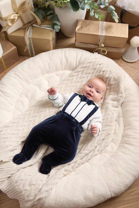 طقم بدلة توكسيدو وربطة عنق بلون كحلي - قطعتان طقم بدلة توكسيدو وربطة عنق بلون كحلي - قطعتان image number 7